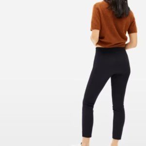 Everlane - The Side-Zip Stretch Cotton Work Pants - Black - Womens 00 XS